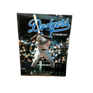 1977 Los Angeles Dodgers Angels Scorecard Magazine Rick Rhoden Autograph
