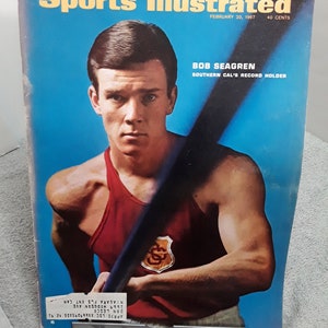 Sports Illustrated February 1967 Bob Seagren Southern Cal Marie Mulder Track Bob Lewis Larry Miller North Carolina Basketball