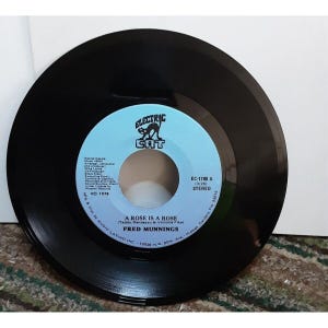 Fred Munnings A Rose Is A Rose 45 Record Electric Cat 1979