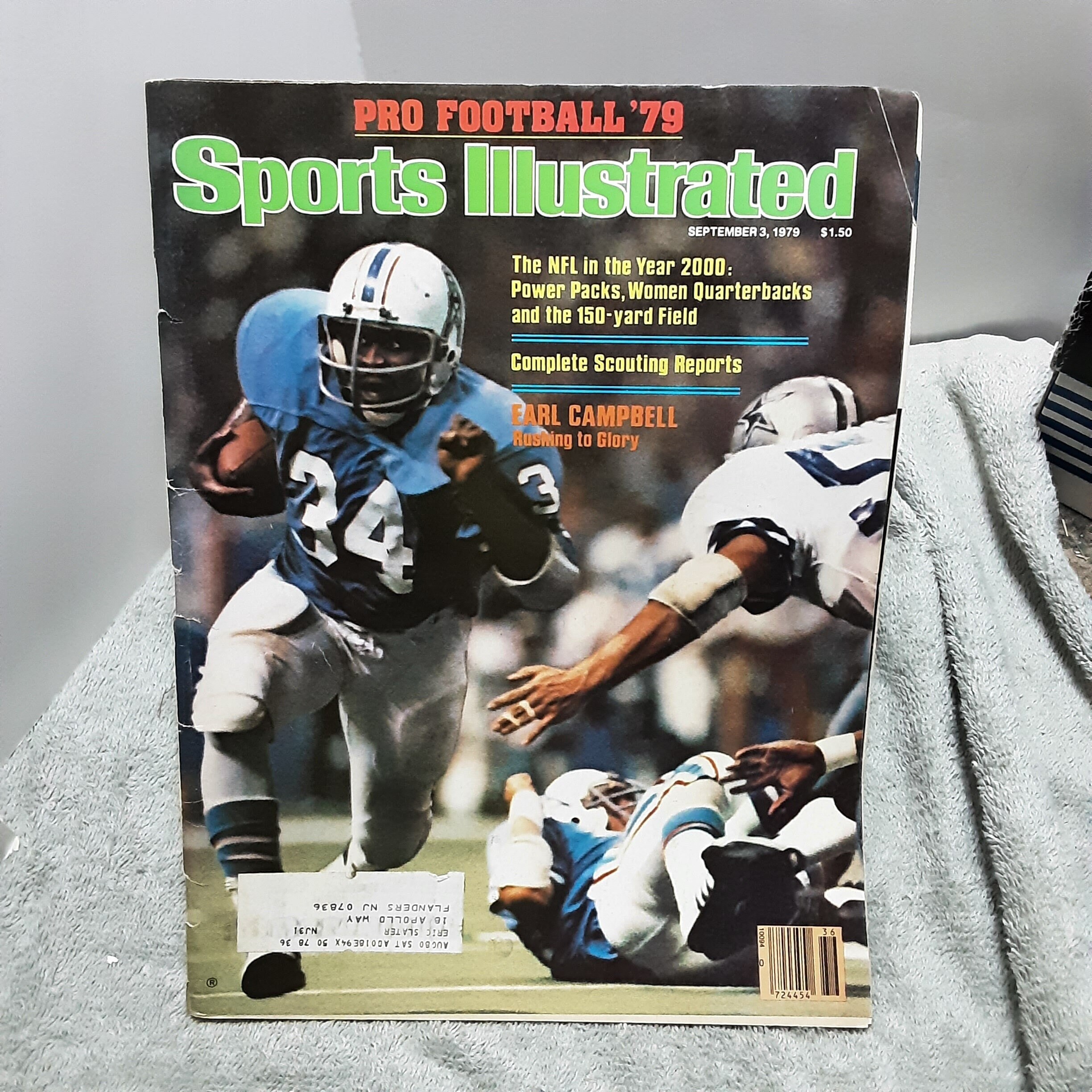 Houston Oilers Earl Campbell Sports Illustrated Cover Acrylic Print