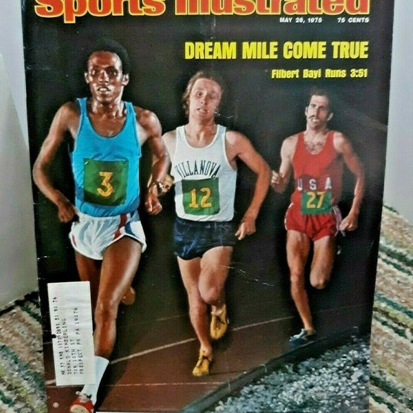 Sports Illustrated May 26 1975 Filbert Bayi Track Record of Jim Ryun Master Derby Wins Preakness Fred Shero Philadelphia Flyers Cubs