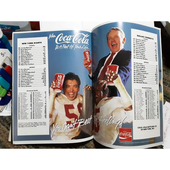 NFL Game Day September 1987 Dallas Cowboys New York Giants With Calendar -  Etsy