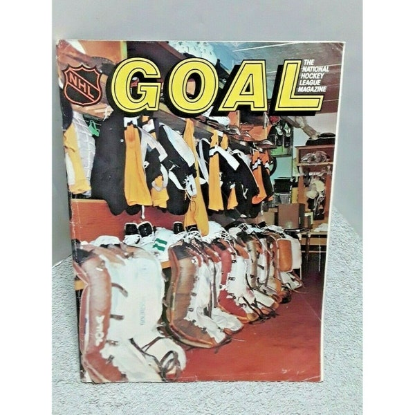 GOAL Magazine Goalies Boston Bruins Buffalo Sabres 1984