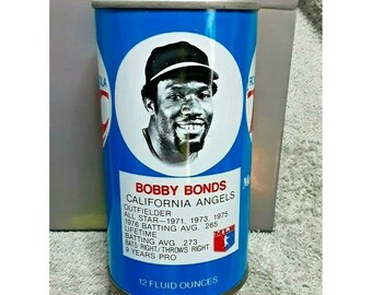 Bobby Bonds California Angels 1977 RC Royal Crown Soda Can vintage