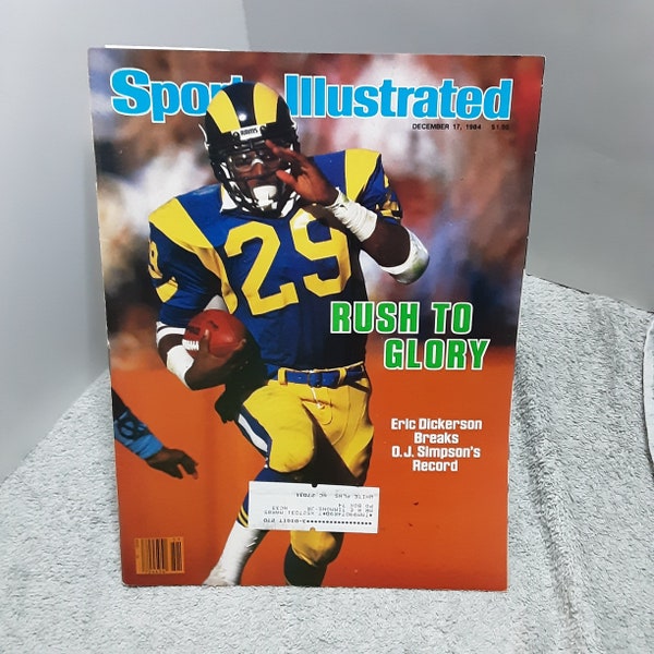 Sports Illustrated December 1984 Eric Dickerson Rams Dallas Cowboys Rodeo Brigham Young College Basketball