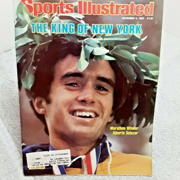 Sports Illustrated November 1980 Vintage Magazine Alberto Salazar New York Marathon Tug McGraw Phillies Bruce Jenner Jim Plunkett H Walker
