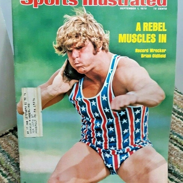 Sports Illustrated September 1 1975 Brian Oldfield Shot Put Skateboards Baseball Coaches Bruce Furniss Swimming Golf vintage magazine