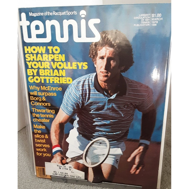 Tennis Magazine March 1979 Brian Gottfried John McEnroe image 1