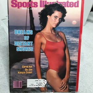 Sports Illustrated February 8 1982 Carol Alt Swimsuit Issue Swimwear Vintage Magazine Kansas State