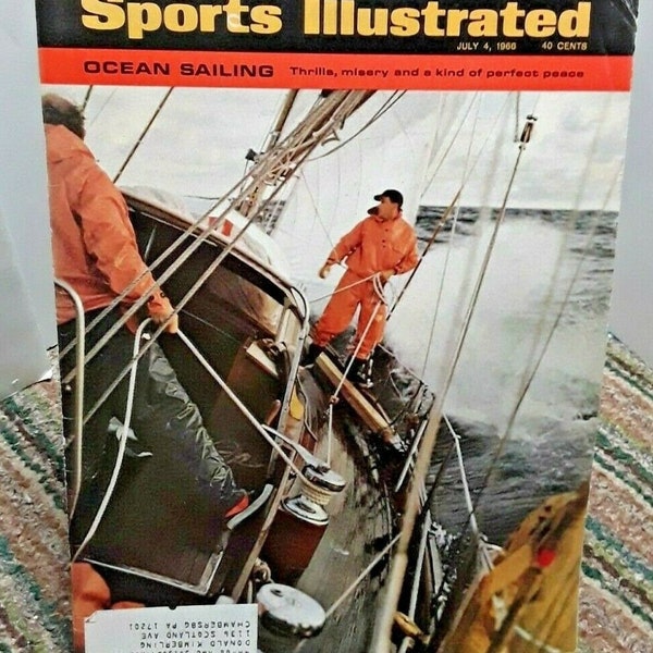 Sports Illustrated July 4 1966 Ocean Sailing Warren Spahn Mexico City Tigers Jim Ryun Indians Hoosiers Buckpasser vintage magazine