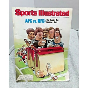 Sports Illustrated November 21 1977 Football AFC vs NFC magazine