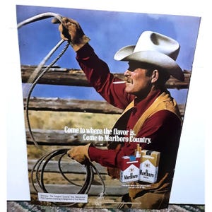 camel cigarettes cowboy 1990 Camel Cigarettes Joe Camel Supplement Original Print Ad Vintage 90s