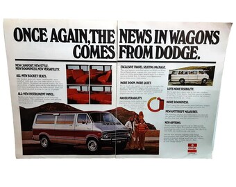 1978 Dodge Van Wagon Original Vintage print ad 70s