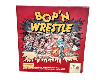 Juego Bop 'N Wrestle para Commodore 64 de Mindscape