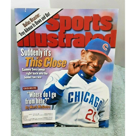 Chicago Cubs Sammy Sosa Sports Illustrated Cover Canvas Print / Canvas Art by Sports Illustrated - Sports Illustrated Covers