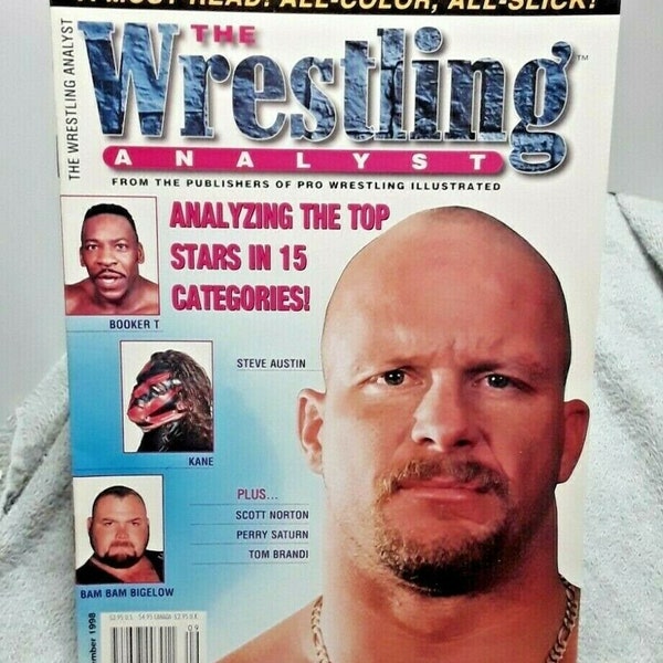The Wrestling Analyst September 1998 Stone Cold Steve Austin Bam Bam Bigelow Kane Booker T and more
