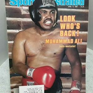 Sports Illustrated April 14 1980 Muhammad Ali with Mustache vintage magazine
