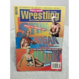 Sports Review Wrestling May 1994 Sting Madusa Hulk Hogan vintage magazine wwe