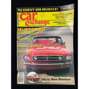 Car Exchange Magazine February 1983 Ford Mustang Shelby 62 Chevy