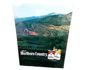 1987 Come to Marlboro Country Cigarettes Original Print Ad vintage 80s