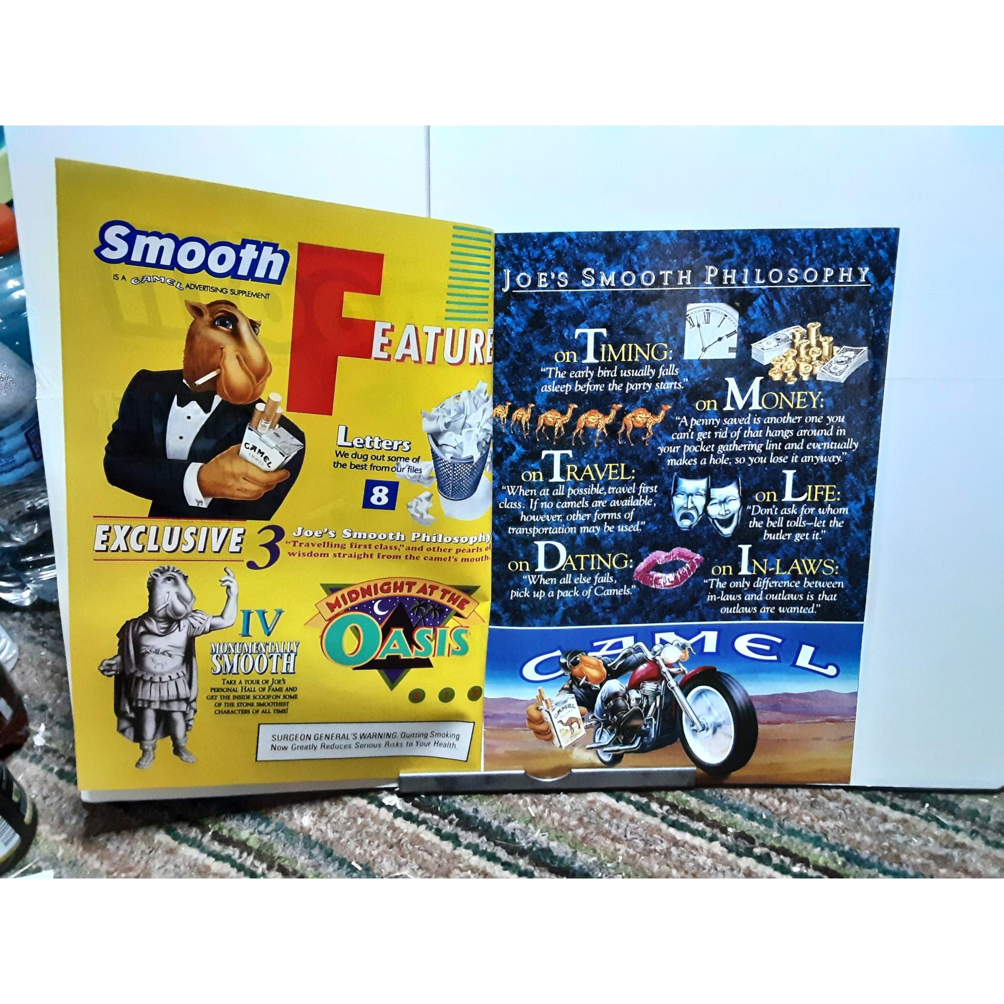 Joe Cigarettes 1990 9-page Camel Cigarettes Advertisement - Joe Camel | UK When Was The Last Camel Cigarette Commercial With Kids Australia