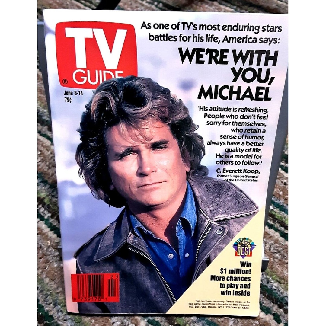 TV Guide June 1991 Michael Landon Detroit ED Etsy