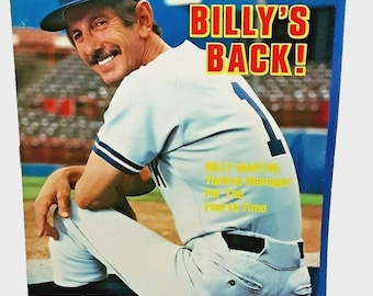 1985 Sports Illustrated Magazine Billy Martin New York Yankees Cover Billy’s Back Authentic Original Issue May 6 1985 Baseball
