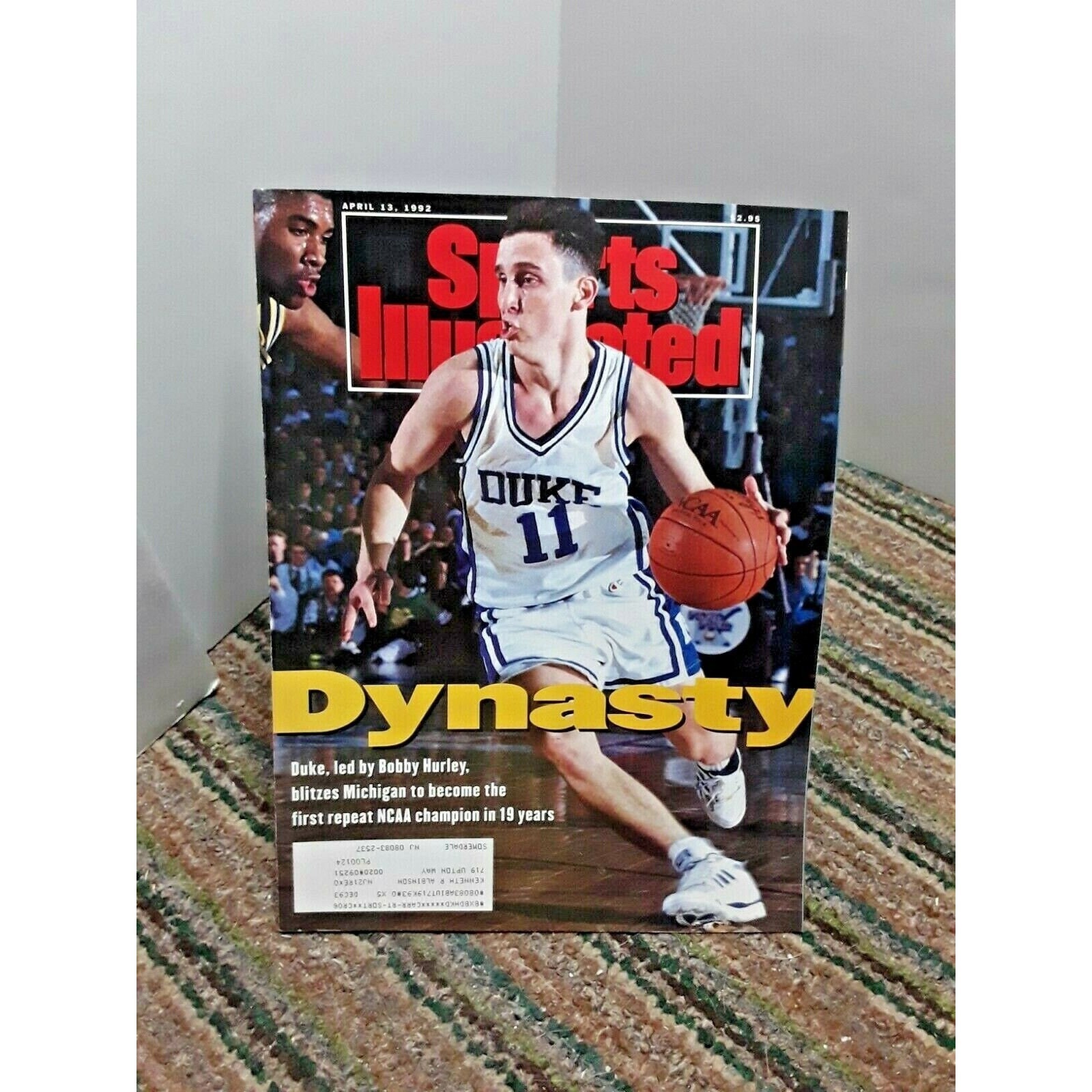 Sports Illustrated April 13 1992 Bobby Hurley Duke Blue Devils - Etsy Hong  Kong