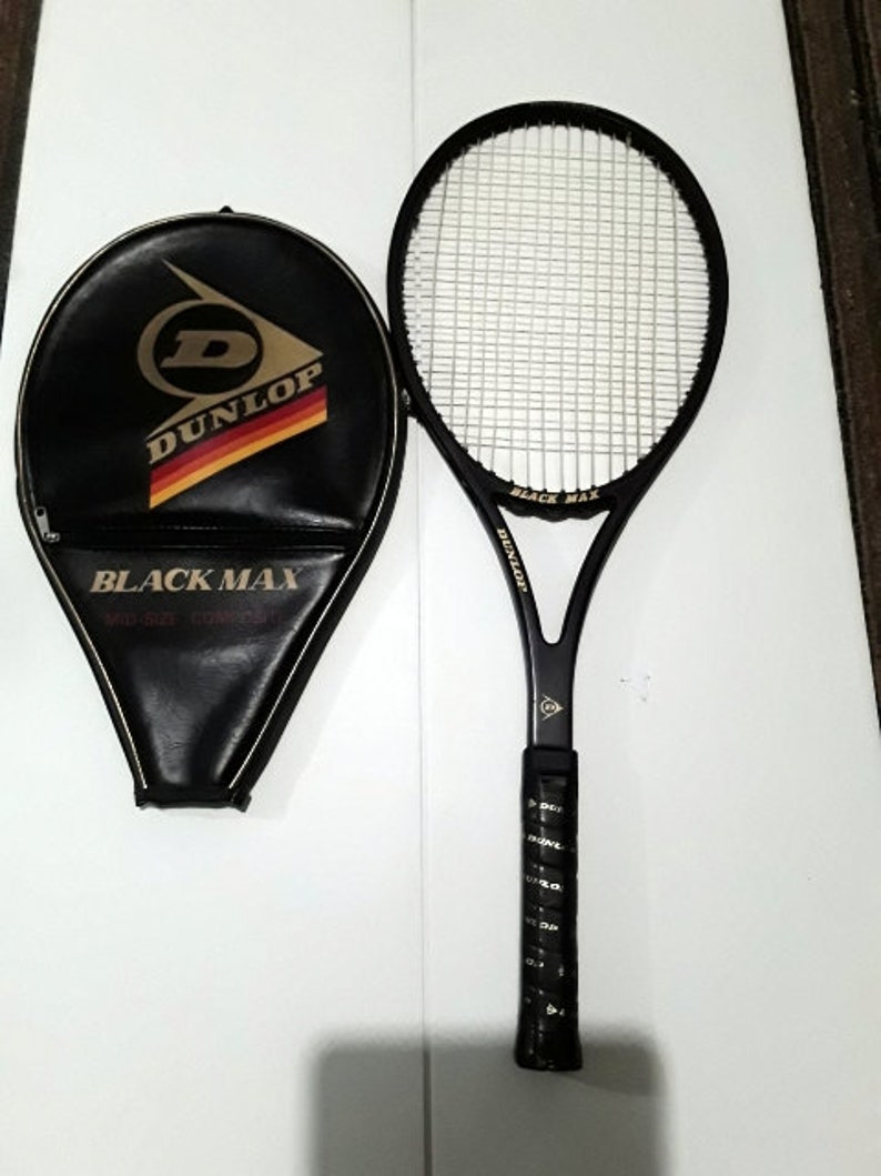 Tennis Racquet Sale >> Dunlop Black Max Mid Size Tennis Racquet Vintage 80s Nice With Etsy Tennis Racquet Sale >> Dunlop Black Max Mid Size Tennis Racquet Vintage 80s Nice With Etsy