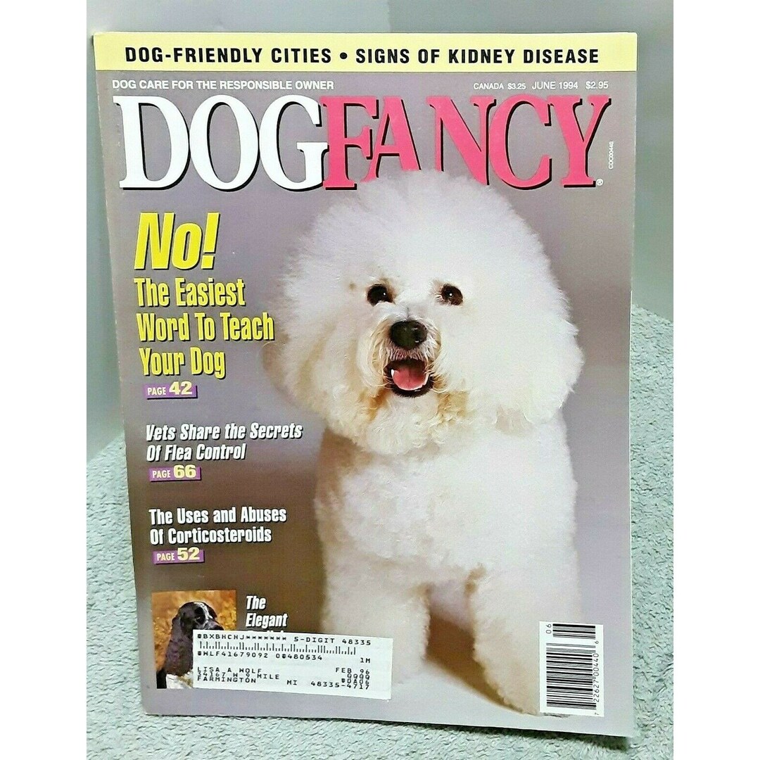 Dog Fancy Magazine June 1994 English Cockers Plus Kidney Etsy