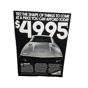Vintage 1977 Triumph TR7 Ad Affordable Sports Car British Classic Auto Print