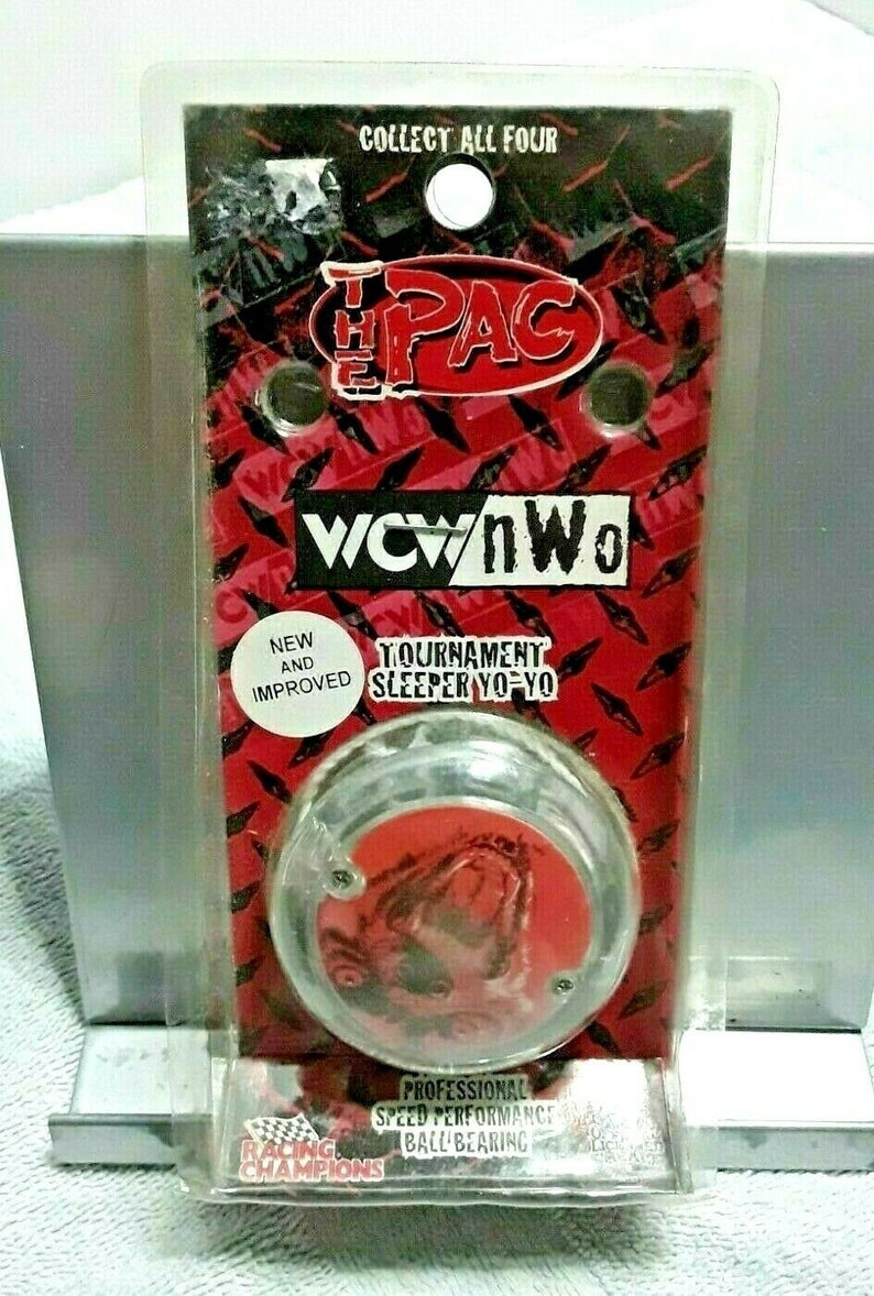 Vintage WCW NWO Wolfpac Tournament Yo-Yo Factory Sealed In Package 1999 Wolf