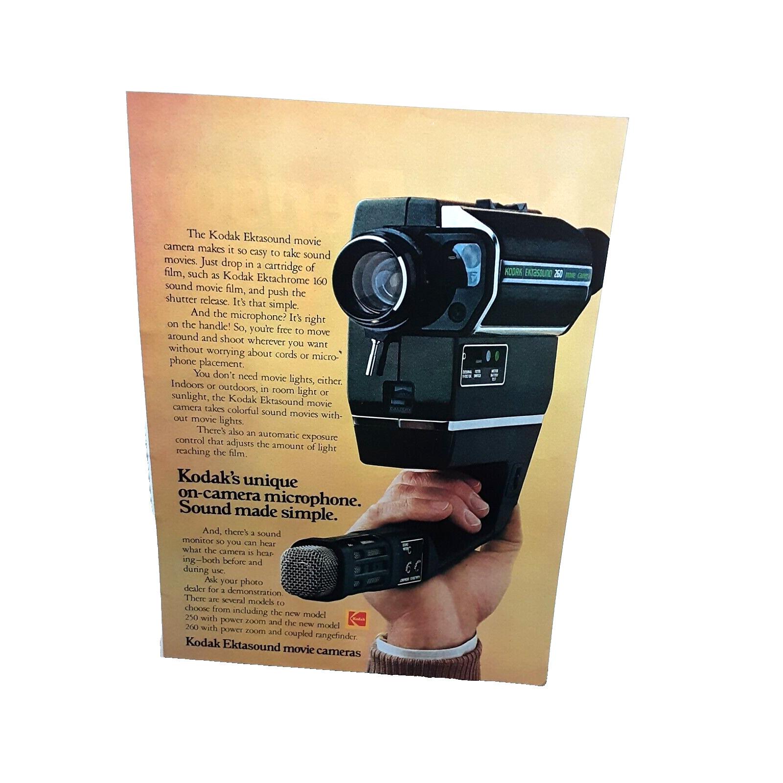 Caméra Super 8 Kodak Ektasound 160 – USA 1976/1977, Ciné-son, Collection