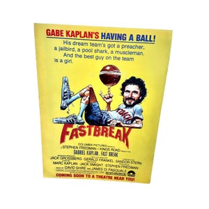 1979 Fast Break Movie Print Ad Gabe Kaplan Columbia Pictures Basketball Film