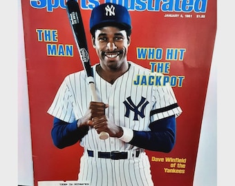 1981 Sports Illustrated Dave Winfield New York Yankees Vintage Magazine January 5 81