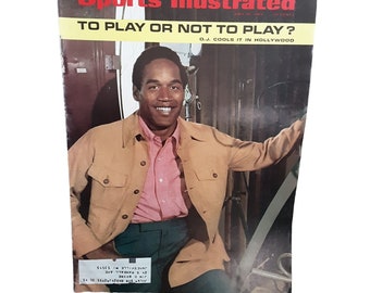 Sports Illustrated July 14 1969 O J Simpson Buffalo Bills vintage magazine