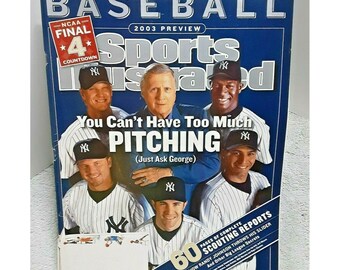 2003 Sports Illustrated Baseball Preview New York Yankees Pitching Issue March 31 03