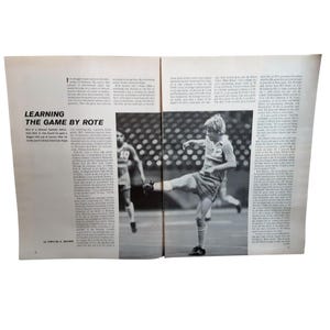 1972 Kyle Rote Soccer 3 Page Sports Illustrated Article Vintage SI