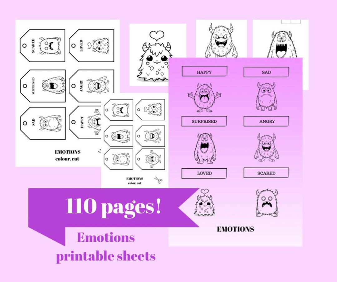 Emotion Flash Cards for Kids to Understand Emotions Printable PDF ...