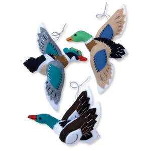 Mallard, Merganser and Wood Duck Ornaments, Duck PDF Pattern, Mallard Duck, Merganser Duck, Wood Duck, Felt Duck, PDF Pattern, Felt Ducks