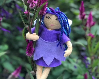 Fairy Doll, Fairy Sewing Kit, Felt Fairy Kit, Felt Doll Kit, Beginner Sewing Kit, DIY Sewing, Doll Pattern - 'Twilight' Heidi Boyd