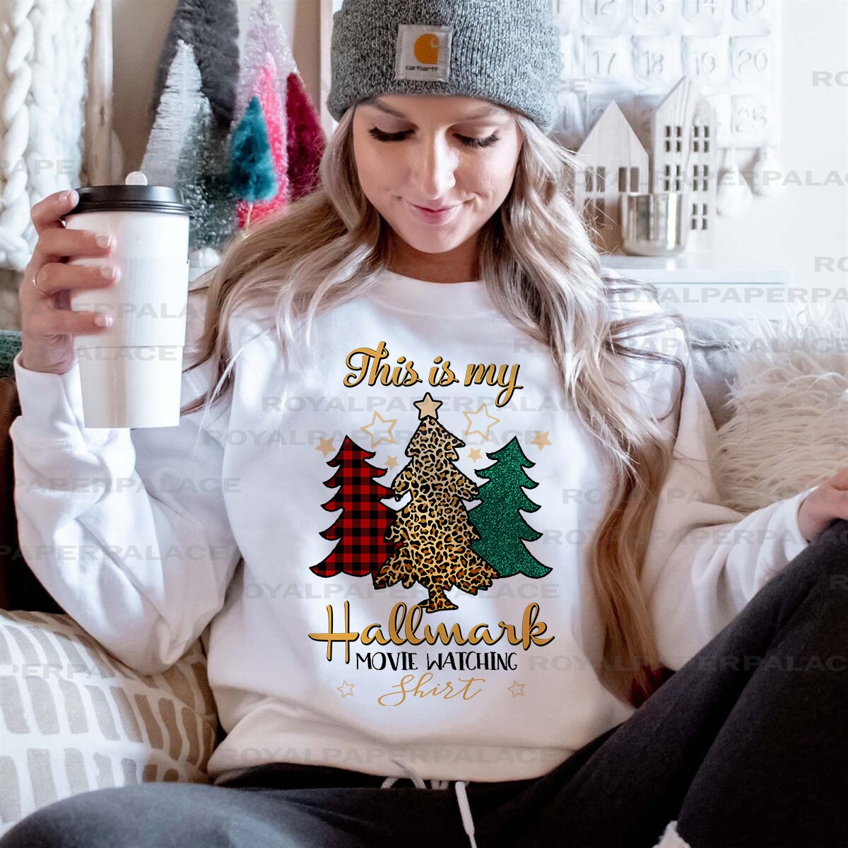 my hallmark watching sweatshirt