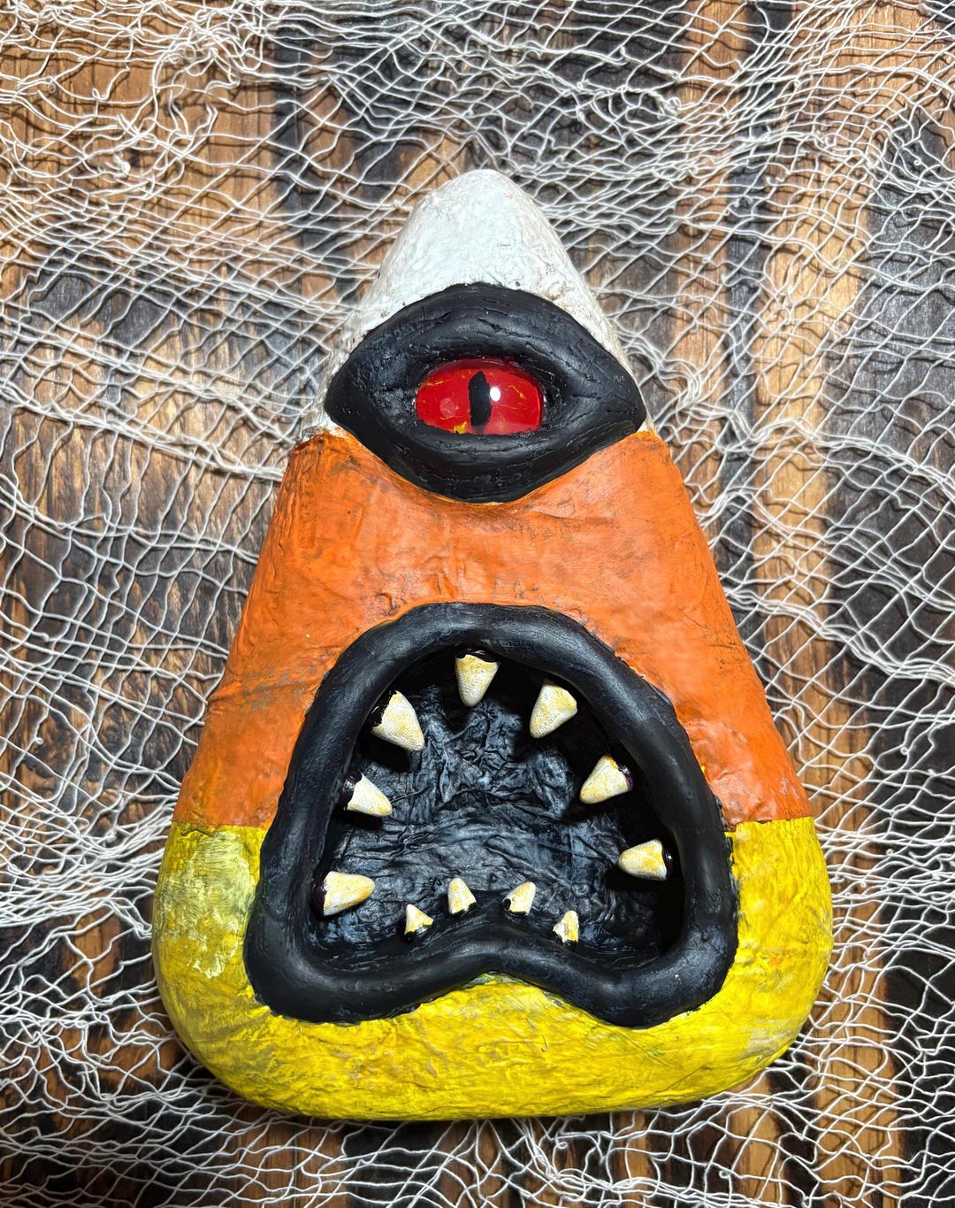 Candy Corn Monster Halloween Decoration - Etsy