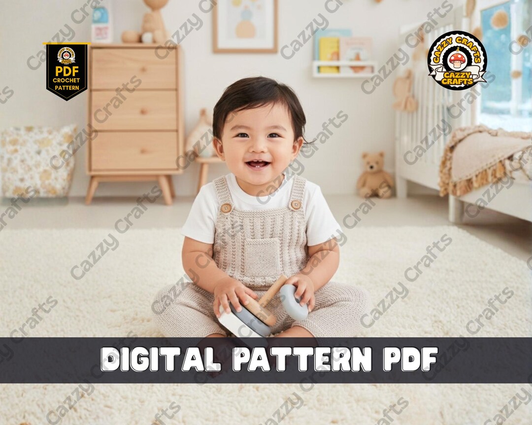 Maple Baby Overalls Knitting Pattern | Baby Romper PDF Pattern ...