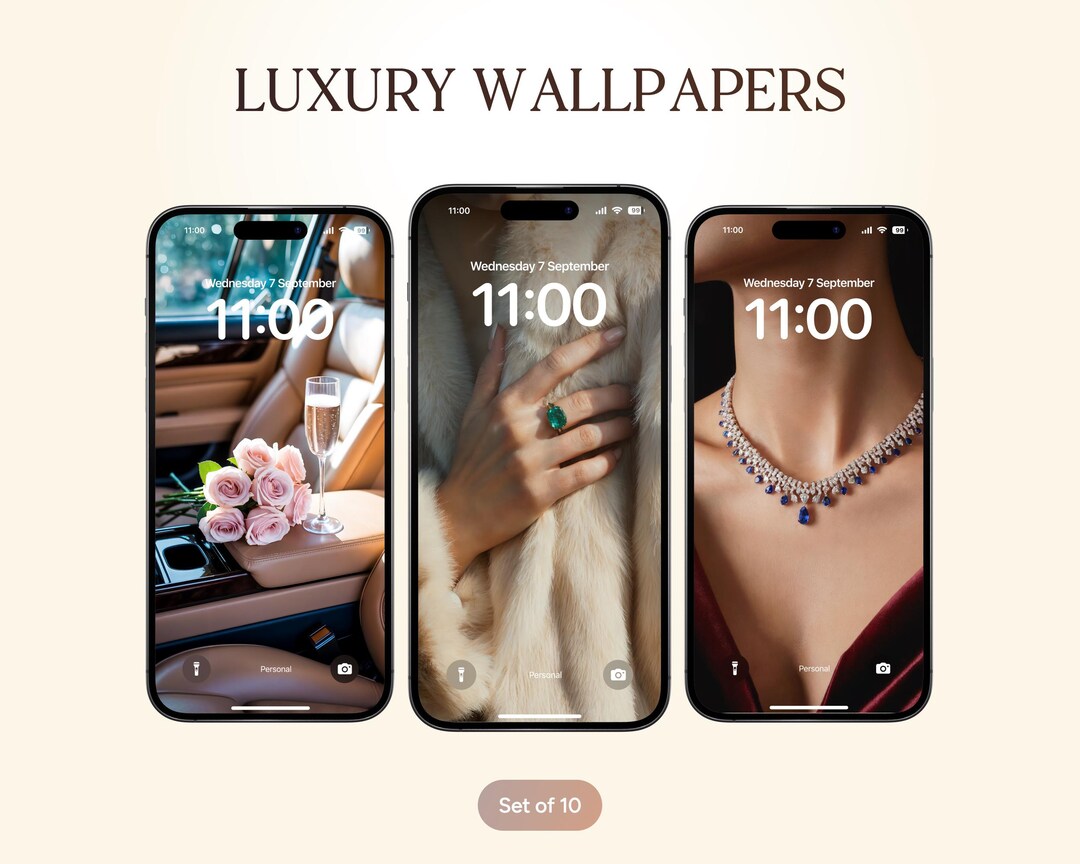 Luxury Abundance Aesthetic Wallpaper - Instant Digital Download for
