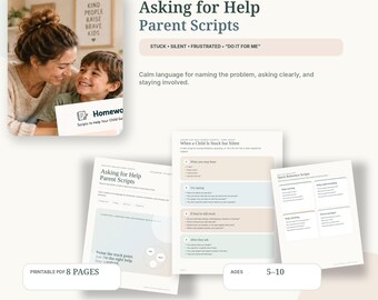 Chiedere aiuto: script per genitori di bambini, autodifesa e comunicazione stampabili, funzioni esecutive in formato PDF