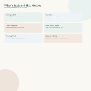 Executive Function Parent Scripts Toolkit Vol. 2, 6 Self-Management Skills for Kids, Printable PDF image 2