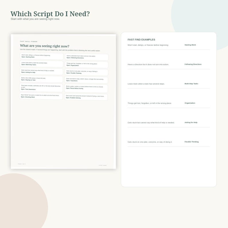 Kit completo di strumenti per genitori sulle funzioni esecutive, 12 abilità, in formato PDF stampabile. immagine 3
