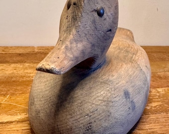 Antique Weathered Puddle Duck Decoy |  Susquehanna River, Pennsylvania | c. 1880-1930