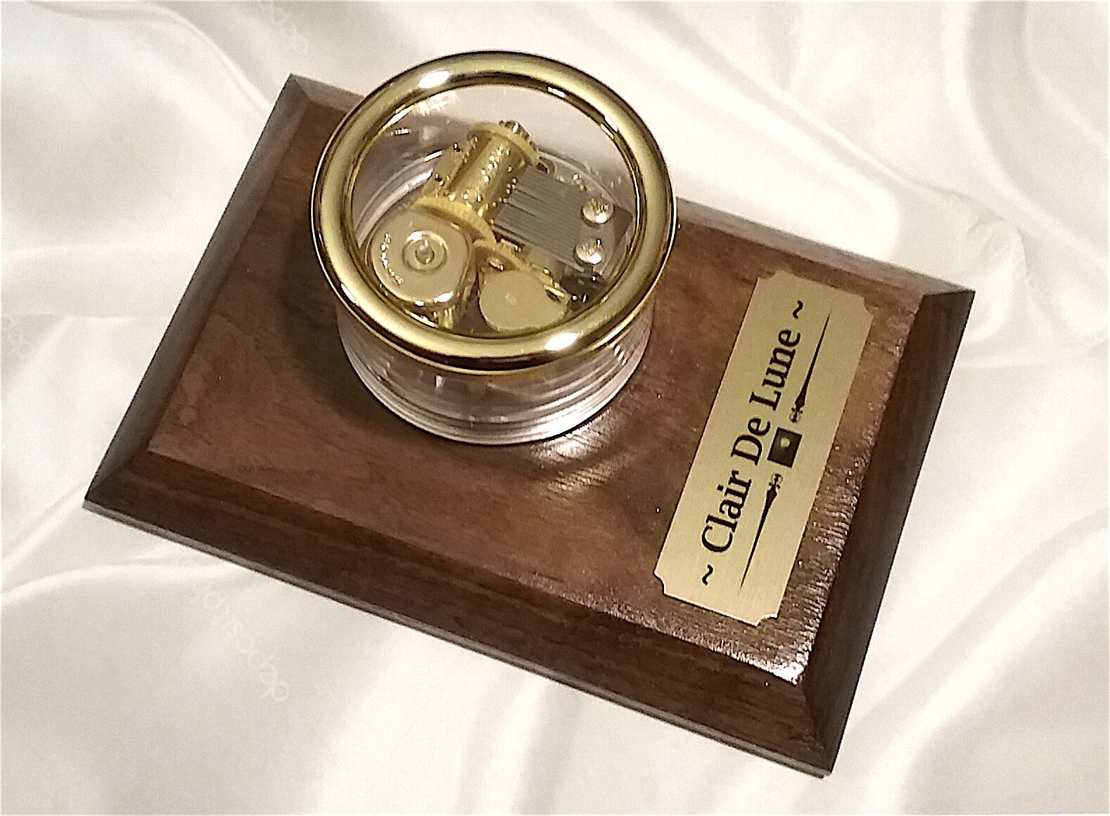 Clair De Lune Revolving Music Box Etsy